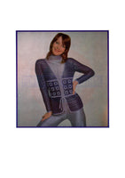 70s Crochet Long Vest - Instant Download PDF 4 pages