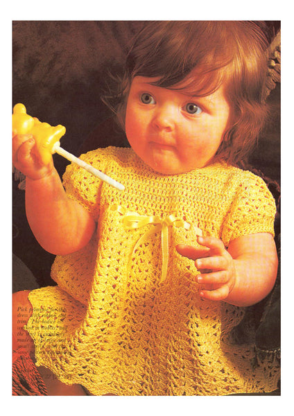 Primrose Crochet Dress Pattern Instant Download PDF 3 pages