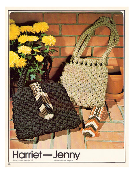 Macrame purse sales pattern free