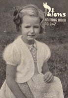 Patons 247 - 40s Angora Knitting Patterns for Women and Children Instant Download PDF 16 pages