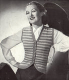 Patons 301 - 40s Knitting Patterns for Women's Sweaters, Cardigans and Vests Instant Download PDF 20 pages