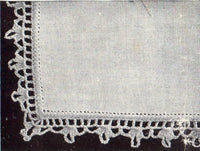 Myart Book 3 Crochet Edges Handkerchiefs Doyleys - 50s Crochet Patterns - Instant Download PDF 20 pages