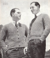 Patons & Baldwin's Knitting Book 111 - 40s Knitting Patterns for Men Instant Download PDF 24 pages