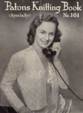 Patons 161 - 40s Knitting Patterns for Women's Clothing Instant Download PDF 20 pages