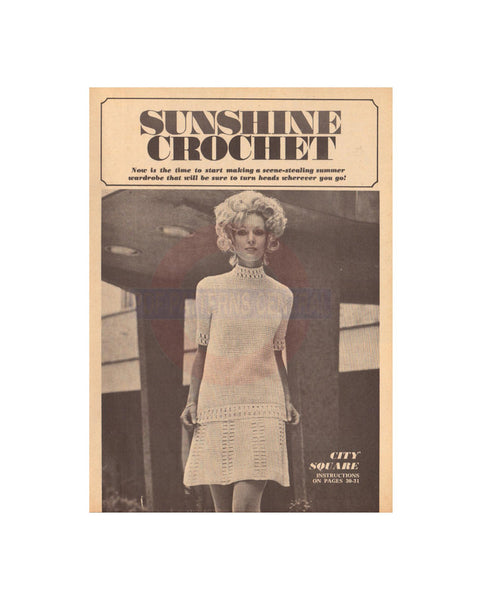 New Idea Sunshine Crochet - Crochet Patterns For Tops And Dresses - Instant Download PDF 16 pages