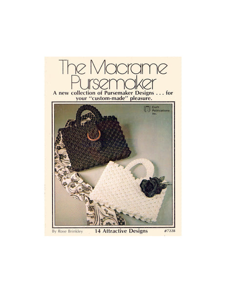 The Macrame Pursemaker - 14 Macrame Purse Handbag Patterns Instant Download  PDF 24 pages
