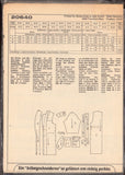 Neue Mode 20640 Coat with Tie Belt, Back Tab or Back Gathers & Pocket Variations, Uncut, Factory Folded Sewing Pattern Multi Size 8-22