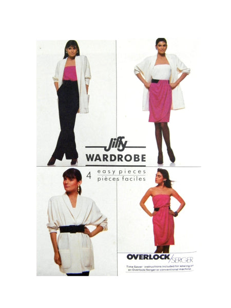 Simplicity 8345 Skirt, Pull-On Pants, Camisole and Loose Fit Jacket, Uncut, Factory Folded Sewing Pattern Size 16