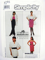 Simplicity 8345 Skirt, Pull-On Pants, Camisole and Loose Fit Jacket, Uncut, Factory Folded Sewing Pattern Size 16