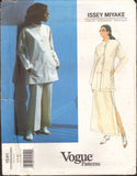 Vogue Designer Original 1541 Issey Miyake A-Line Jacket and Skirt or Straight Leg Pants Uncut, Factory Folded, Sewing Pattern Size 6-10