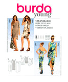 Burda 7207 Beachwear: Beach Dresses with Style Variations, Uncut, Factory Folded, Sewing Pattern Multi Size 6-18