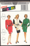 Burda 4631 Dress with Gathered Tie Waist, Two Sleeve Lengths and Optional Collar, Uncut, Factory Folded, Sewing Pattern Multi Size 10-20