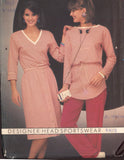 Butterick 6419 Head Sportswear Drawstring Top, A-line Skirt and Tracksuit Pants, Uncut, Factory Folded, Sewing Pattern Size 8-12