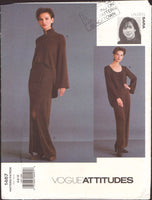 Vogue Attitudes 1467 Lauren Sara Jacket, Pullover Top, Skirt and Pants, Uncut, Factory Folded, Sewing Pattern Size 6-10
