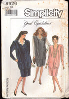 Simplicity 8926 Great Expectations Maternity Dress, Jumper and Blouse, Uncut, Factory Folded, Sewing Pattern Size 10
