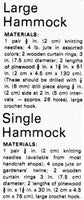 70s Retro Knitted Hammock Pattern Instant Download PDF 2 pages
