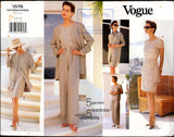 Vogue 1576 Five Reversible Pieces: Jacket, Dress, Top, Skirt and Scarf, Uncut, Factory Folded, Sewing Pattern Size 6-10