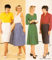 Bevknits 7002A Ladies' Skirts in 11 Styles: Straight, Pleated, Gored, Drop Waist, Uncut, Factory Folded Sewing Pattern Multi Size 8-24