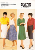 Bevknits 7002A Ladies' Skirts in 11 Styles: Straight, Pleated, Gored, Drop Waist, Uncut, Factory Folded Sewing Pattern Multi Size 8-24