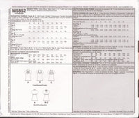 McCall's 5852 Hilary Duff Label Lined Halter Top with Front Neckline Variations, Uncut, Factory Folded, Sewing Pattern Size 4-6-8-10