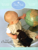 Jackie Clark Designs Unisex Baby Overalls with Five Size Options, Uncut, Factory Folded Sewing Pattern Size XS-S-M-L-XL