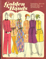 70s Golden Hands Weekly Part 42 Knitting, Dressmaking and Needlecraft Colour Magazine with Patterns and Instructions