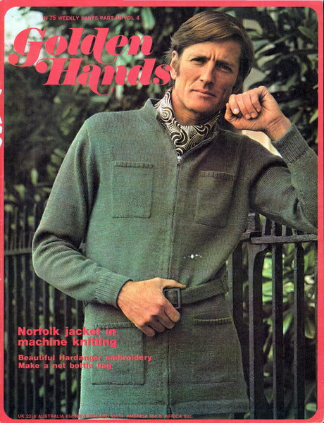 70s Golden Hands Weekly Part 48 Knitting, Dressmaking and Needlecraft Colour Magazine with Patterns and Instructions