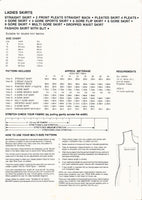 Bevknits 7002A Ladies' Skirts in 11 Styles: Straight, Pleated, Gored, Drop Waist, Uncut, Factory Folded Sewing Pattern Multi Size 8-24