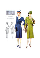 2321 Vogue Vintage Model Original 1943 Design Dress with Shaped Princess Seams, Uncut, Factory Folded, Sewing Pattern Size 12-16