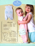 Jackie Clark Designs Unisex Baby Overalls with Five Size Options, Uncut, Factory Folded Sewing Pattern Size XS-S-M-L-XL