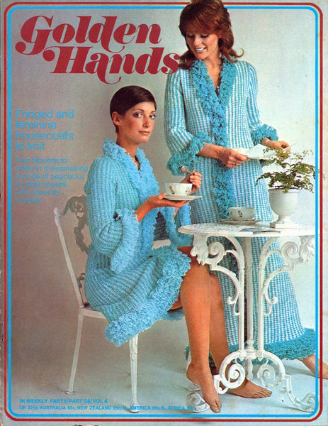 70s Golden Hands Weekly Part 56 Knitting, Dressmaking and Needlecraft Colour Magazine with Patterns and Instructions