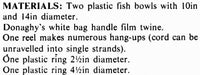 Vintage 70s Macrame Fish Bowl and Plant Hanger Pattern Instant Download PDF 1 + 15 page