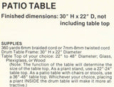 Vintage Macrame Tables Pattern Instant Download PDF 3 pages plus General Knotting Info