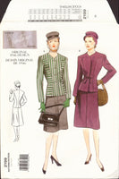 2199 Vogue Vintage Model Original 1946 Design Fitted Jacket and A-Line Skirt, Uncut, Factory Folded, Sewing Pattern (various sizes)