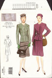 2199 Vogue Vintage Model Original 1946 Design Fitted Jacket and A-Line Skirt, Uncut, Factory Folded, Sewing Pattern (various sizes)