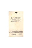 60s La Mode 5/8" (16 mm) Carded Orange Concave Four-Hole Buttons, (B85) Made in Holland, Three on Card