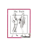 Knitwit 9303 The Suit: Single or Double Breasted Jacket and Straight Skirt, Uncut, Factory Folded, Sewing Pattern Multi Plus Size 6-26