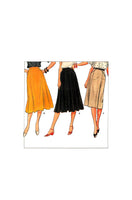 Butterick 4987 Slightly Flared A-line or Straight Skirt with Pleated Front & Back Zipper, Uncut, Factory Folded, Sewing Pattern Size 12