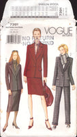 Vogue 7391 Loose Fitting, Lined Jacket, Straight Skirt, Straight-Legged Pants, Uncut, Factory Folded, Sewing Pattern Plus Size 18-22