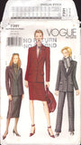 Vogue 7391 Loose Fitting, Lined Jacket, Straight Skirt, Straight-Legged Pants, Uncut, Factory Folded, Sewing Pattern Plus Size 18-22