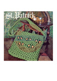 Vintage 70s St. Patrick Macrame Purse Pattern Instant Download PDF 5 pages plus Tips, Terms and Techniques
