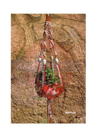 Vintage 70s Ruffles Macrame Plant Hanger Pattern Instant Download PDF 2 + 4 pages