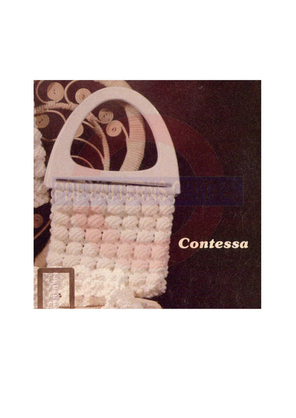 Vintage 1970s Macrame Purse Contessa Instant Download PDF 0.5 + 4 pages