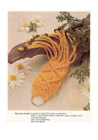 Vintage 70s Key Chain Pattern Instant Download PDF 2 + 3 pages
