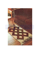 Vintage 70s Macrame Nubby Textured Rug Pattern Instant Download PDF 3 pages