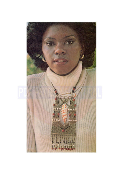 Vintage 70s Macrame Sea and Sand Necklace Pattern Instant Download PDF 3 pages