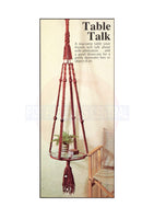 Vintage 70s Table Talk Macrame Display Hanger Pattern Instant Download PDF 2 + 6 pages