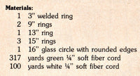Vintage 70s Seafoam Cage Macrame Display Hanger Pattern Instant Download PDF 2+3 pages