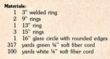 Vintage 70s Seafoam Cage Macrame Display Hanger Pattern Instant Download PDF 2+3 pages