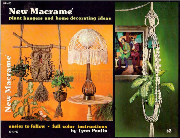 New Macramé - patterns for plant hangers and home decorating ideas Instant Download PDF 36 pages